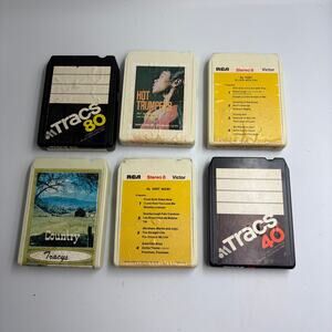 Vintage 8 Track Tape Lot Al Hirt Hot Trumpets Country Tracs RCA Untested